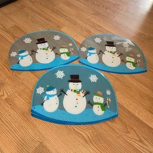 Snowman plastic placemats